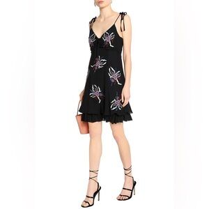 Cinq A Sept Embroidered Mini Dress